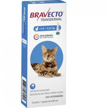 Bravecto Transdermal gatos - 2,8kg a 6,25kg